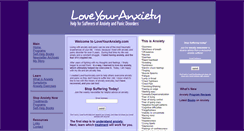 Desktop Screenshot of loveyouranxiety.com